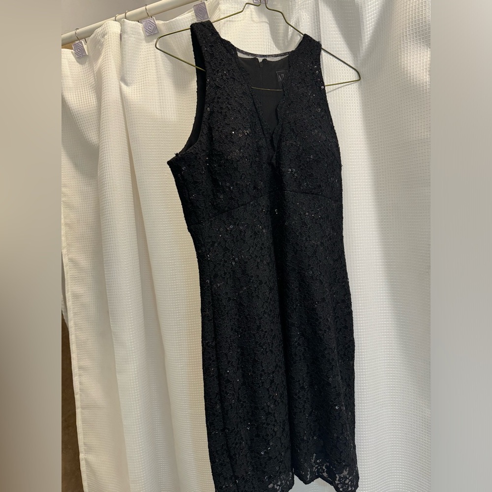 Night Way Black Sequin dress